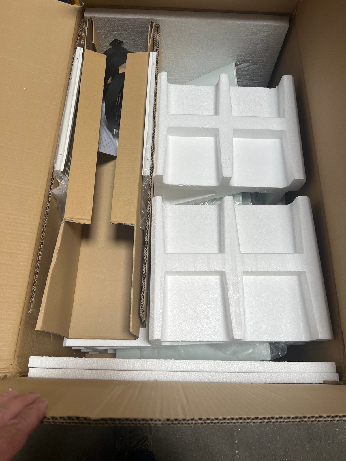 Nieuwe airforce witte glazen afzuigkap F204A 90 WH TSL LED, Witgoed en Apparatuur, Ophalen, Nieuw, Vrijstaand, Wandschouwkap