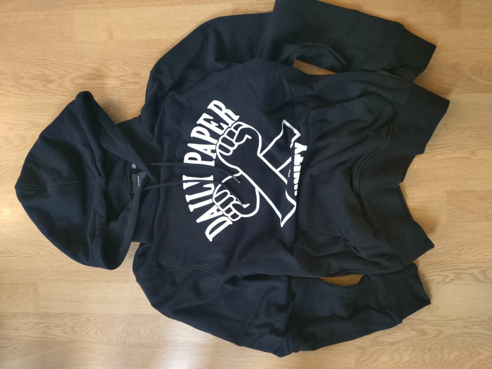 Daily Paper hoodie zwart met opdruk, Ophalen of Verzenden, Zo goed als nieuw, Daily Paper