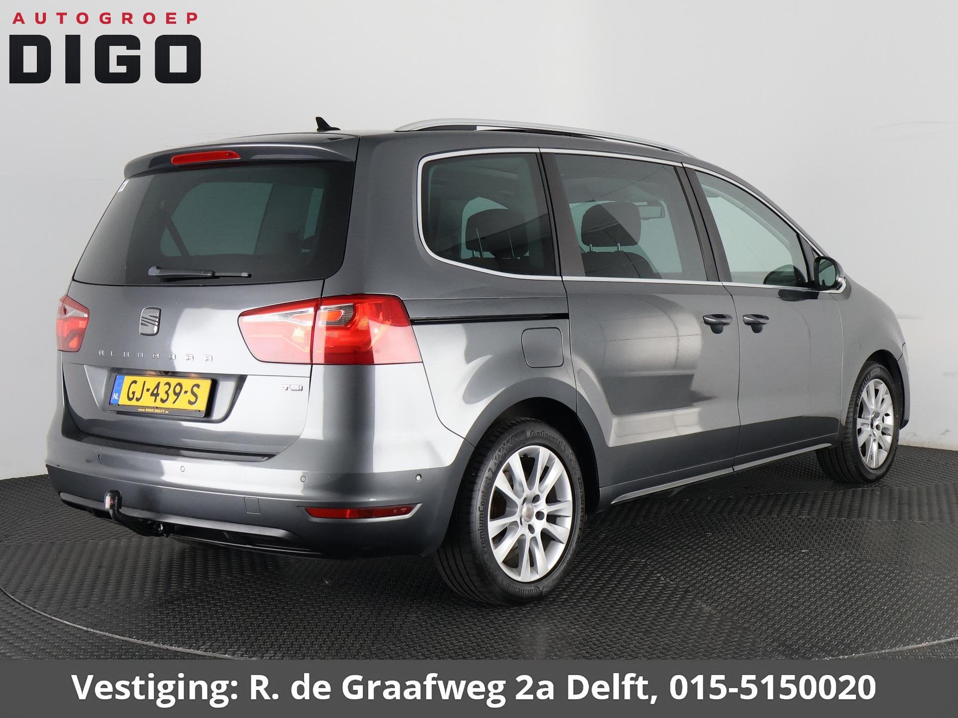 SEAT Alhambra 1.4 TSI Style Business 7persoons | Trekhaak |, Auto's, Voorwielaandrijving, Euro 5, Stof, Zwart