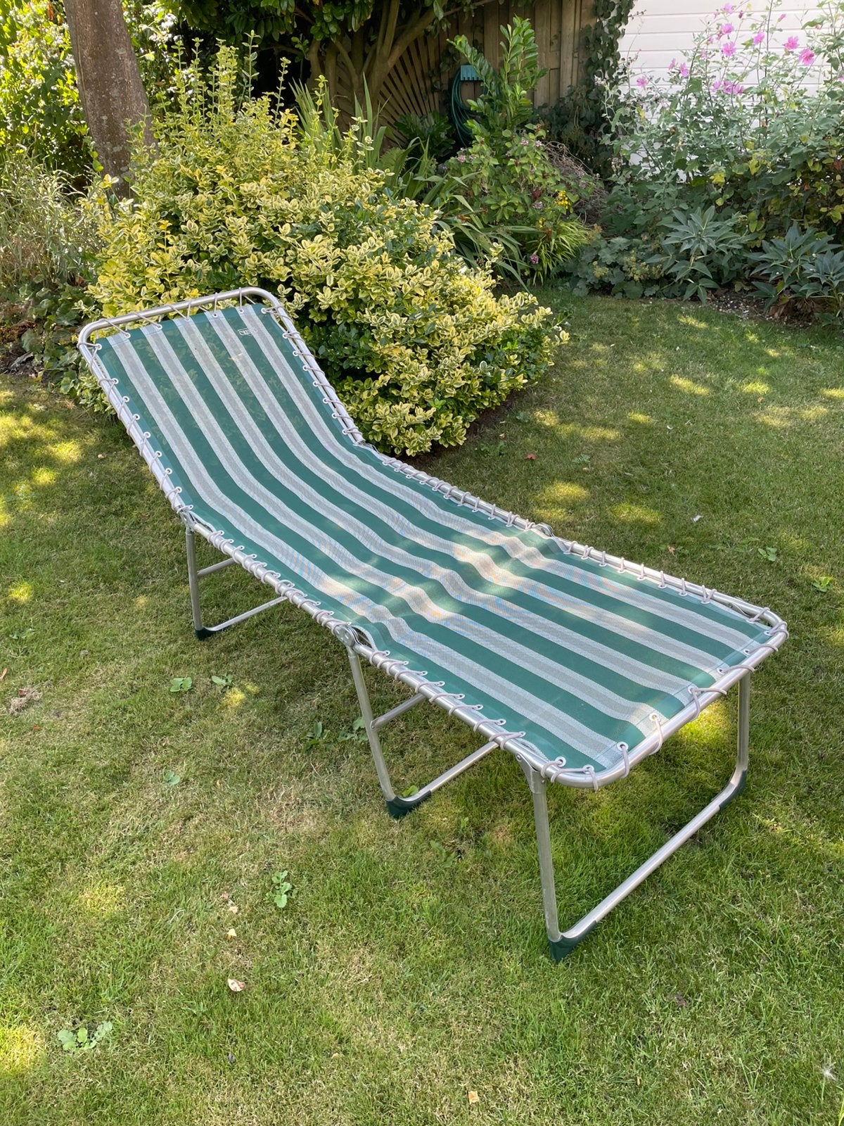 Crespo stretcher / vouwbed, Ophalen of Verzenden, Gebruikt, Aluminium, Verstelbaar