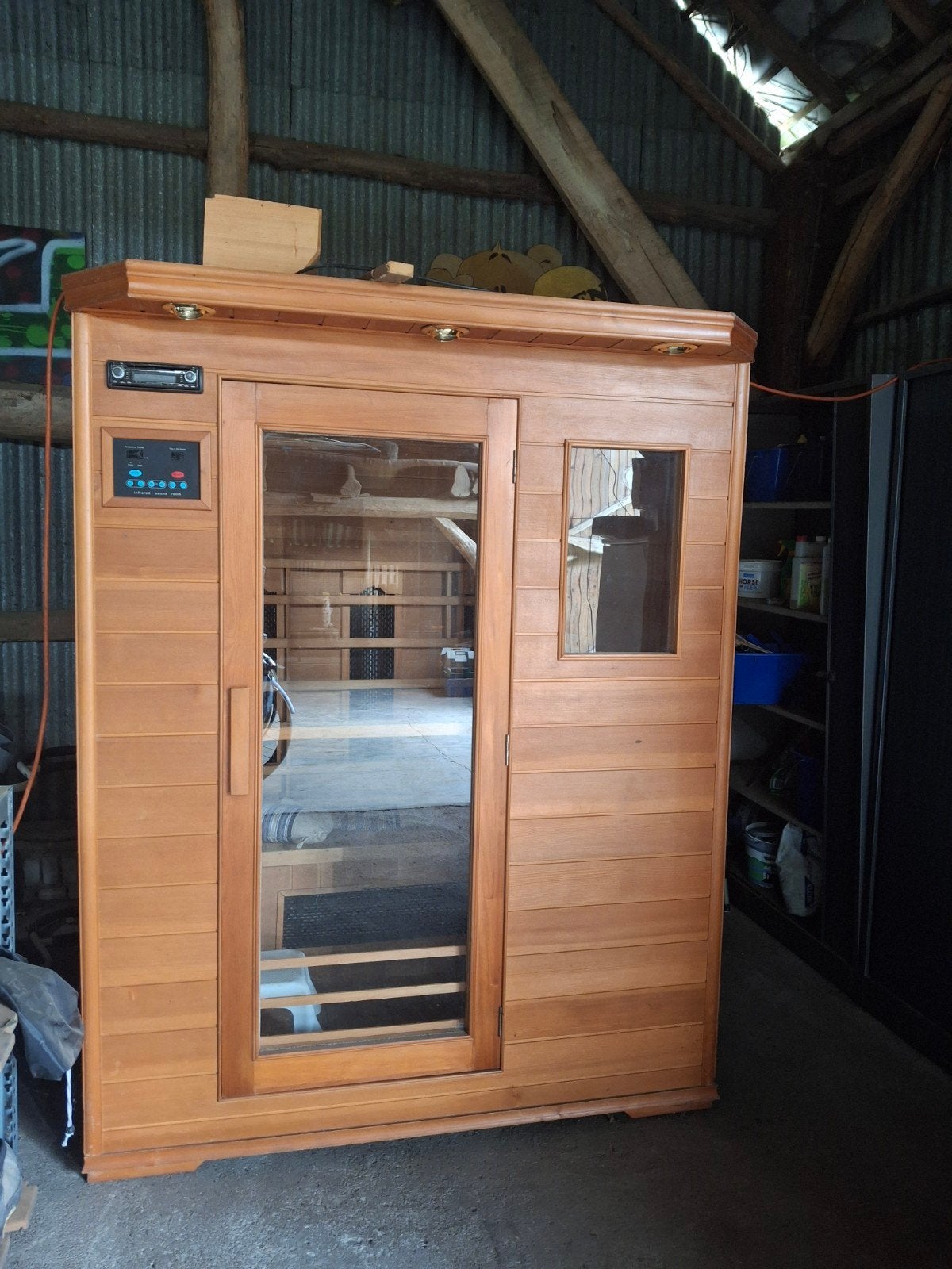 Infrarood sauna - beetje op te knappen, Sport en Fitness, Ophalen, Gebruikt, Complete sauna