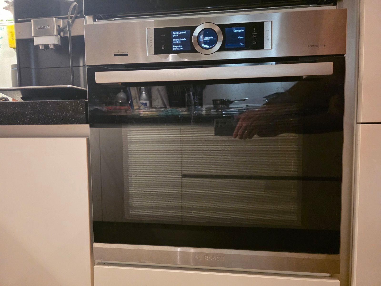 BOSCH Accentline Serie 8 Stoomoven met Home Connect, Ophalen, Hete lucht, Bosch, Zo goed als nieuw