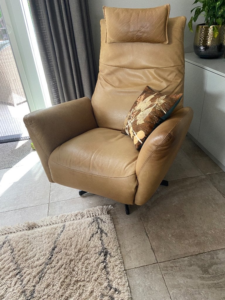 Relaxfauteuil, Ophalen, Gebruikt, Minder dan 75 cm, Leer