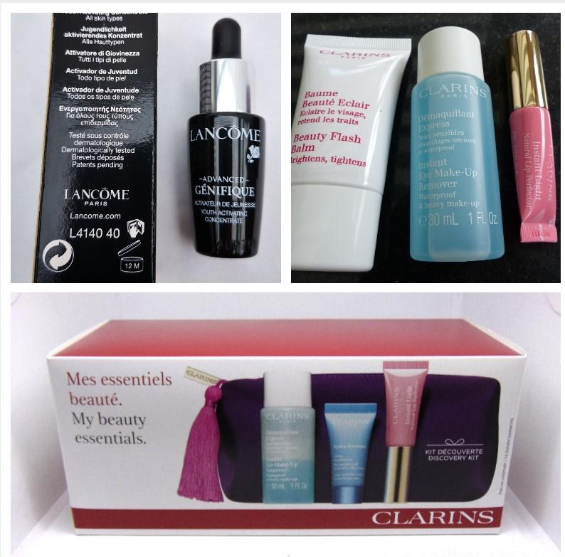 clarins my beauty essentials kit Lancome Advanced Genifique, Ophalen of Verzenden, Nieuw, Gehele gezicht