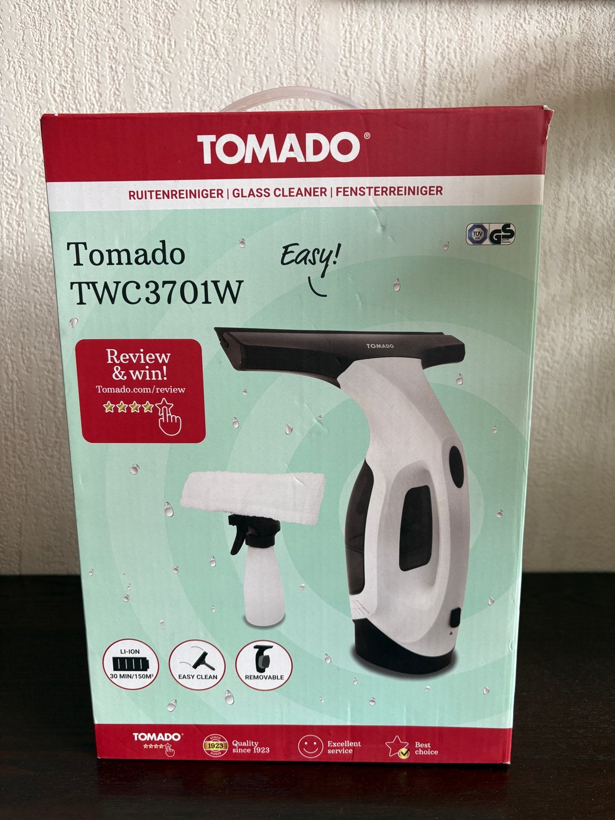 Tomado TWC3701W Ruitenreiniger - Nieuw in doos, Ophalen of Verzenden, Nieuw