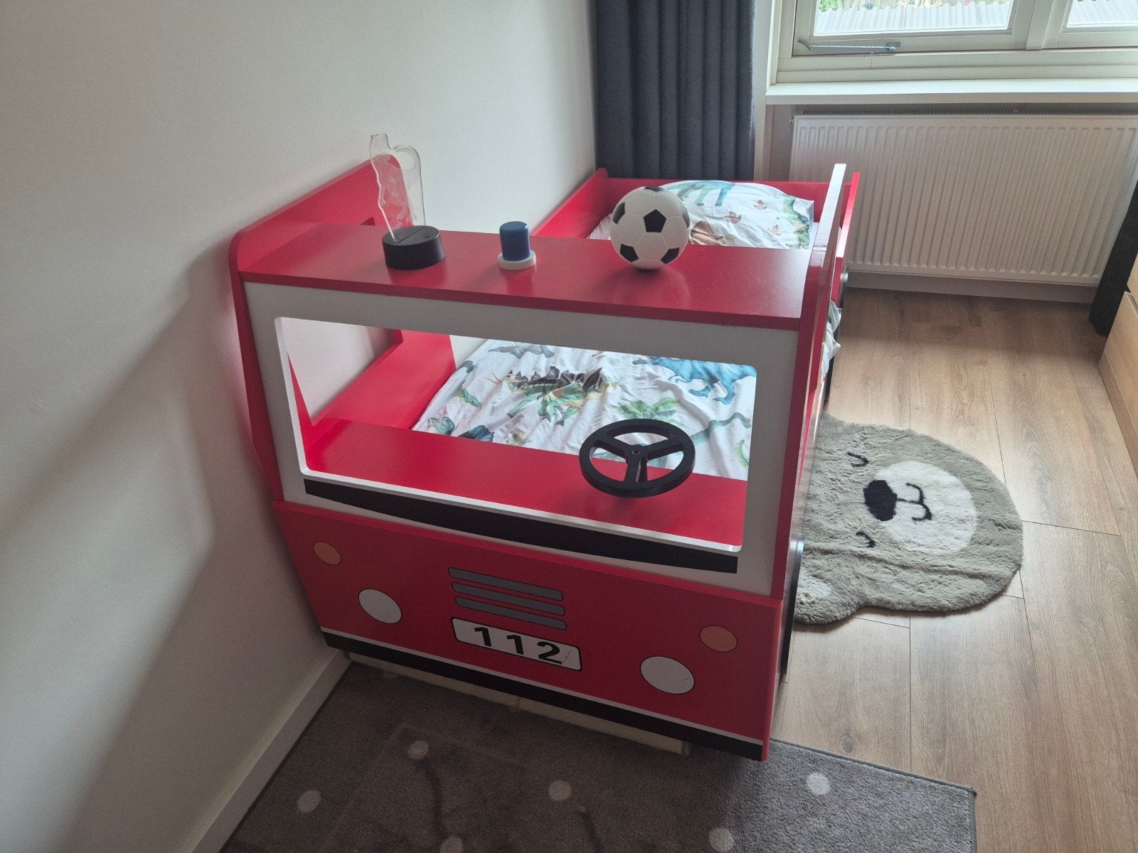 Brandweerbed voor kinderen - in goede staat, Kinderen en Baby's, Kinderkamer | Bedden, 70 tot 85 cm, Zo goed als nieuw, 160 tot 180 cm