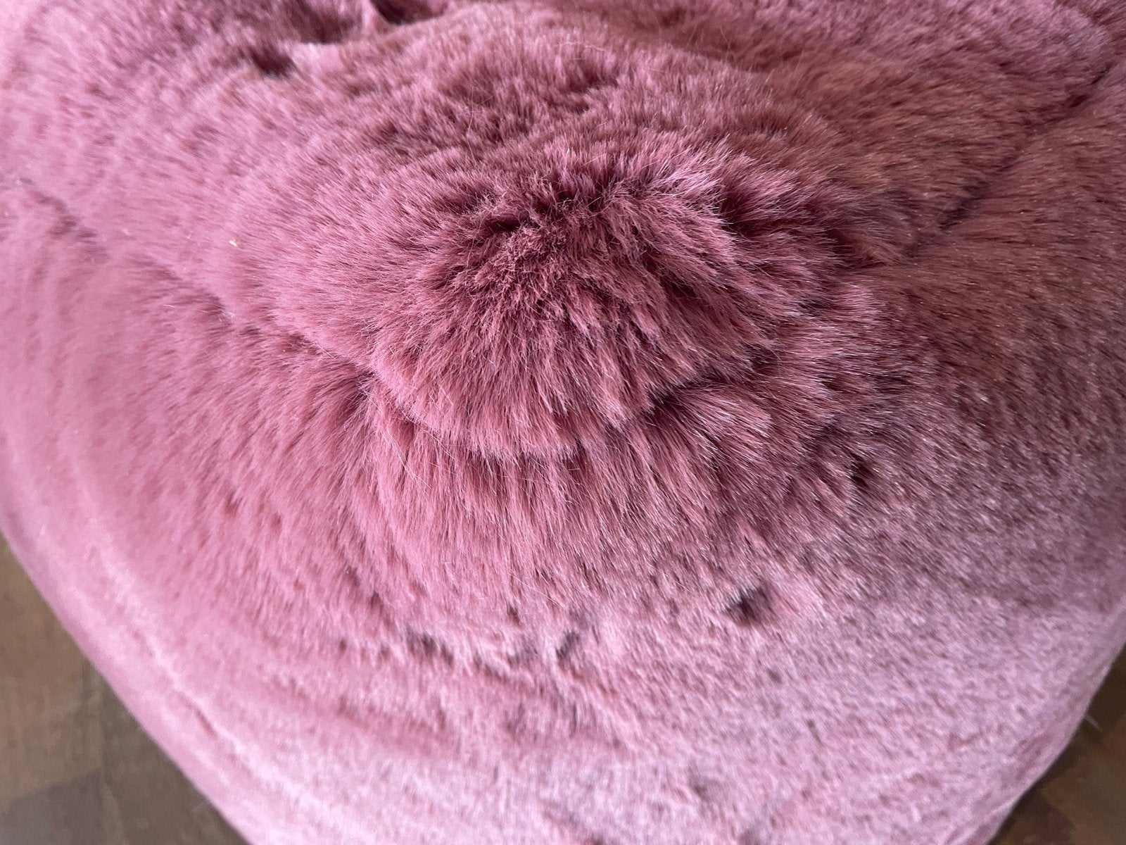 Roze poef 45x45 cm - Zacht en comfortabel, Ophalen, Minder dan 50 cm, Vierkant, Nieuw