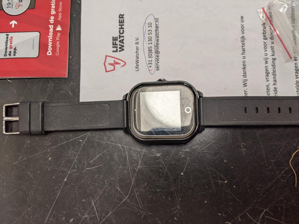 LifeWatcher Smartwatch Zwart - GPS Horloge voor Senioren, Sieraden, Tassen en Uiterlijk, Smartwatches, Zwart, Afstand, Ophalen of Verzenden