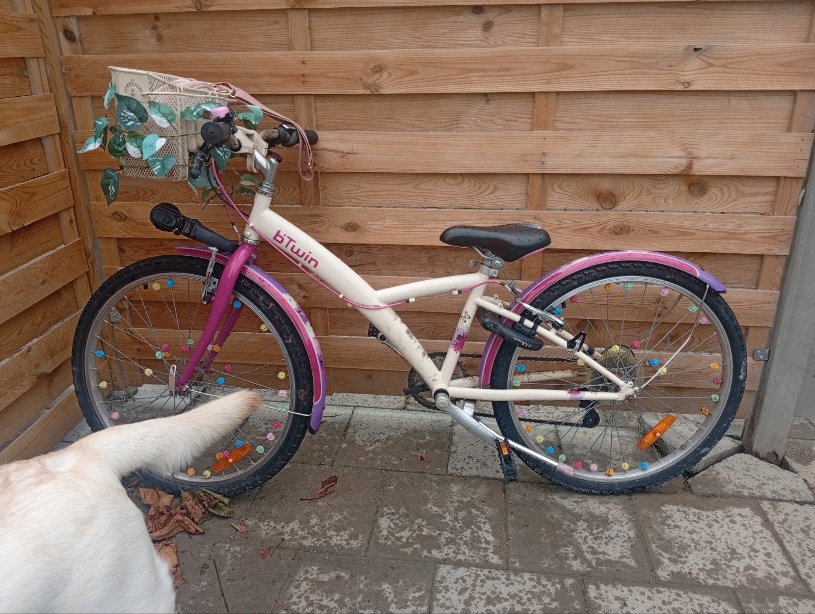 B'Twin kinderfiets 24 inch met versnellingen, Fietsen en Brommers, Ophalen, Velgrem, B'Twin, Handrem
