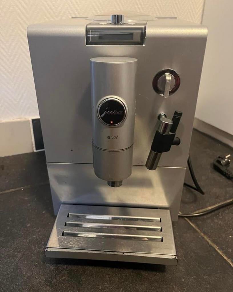 Jura ENA 5 volautomatische koffiemachine - Zilver, Ophalen of Verzenden, Zo goed als nieuw, Philips
