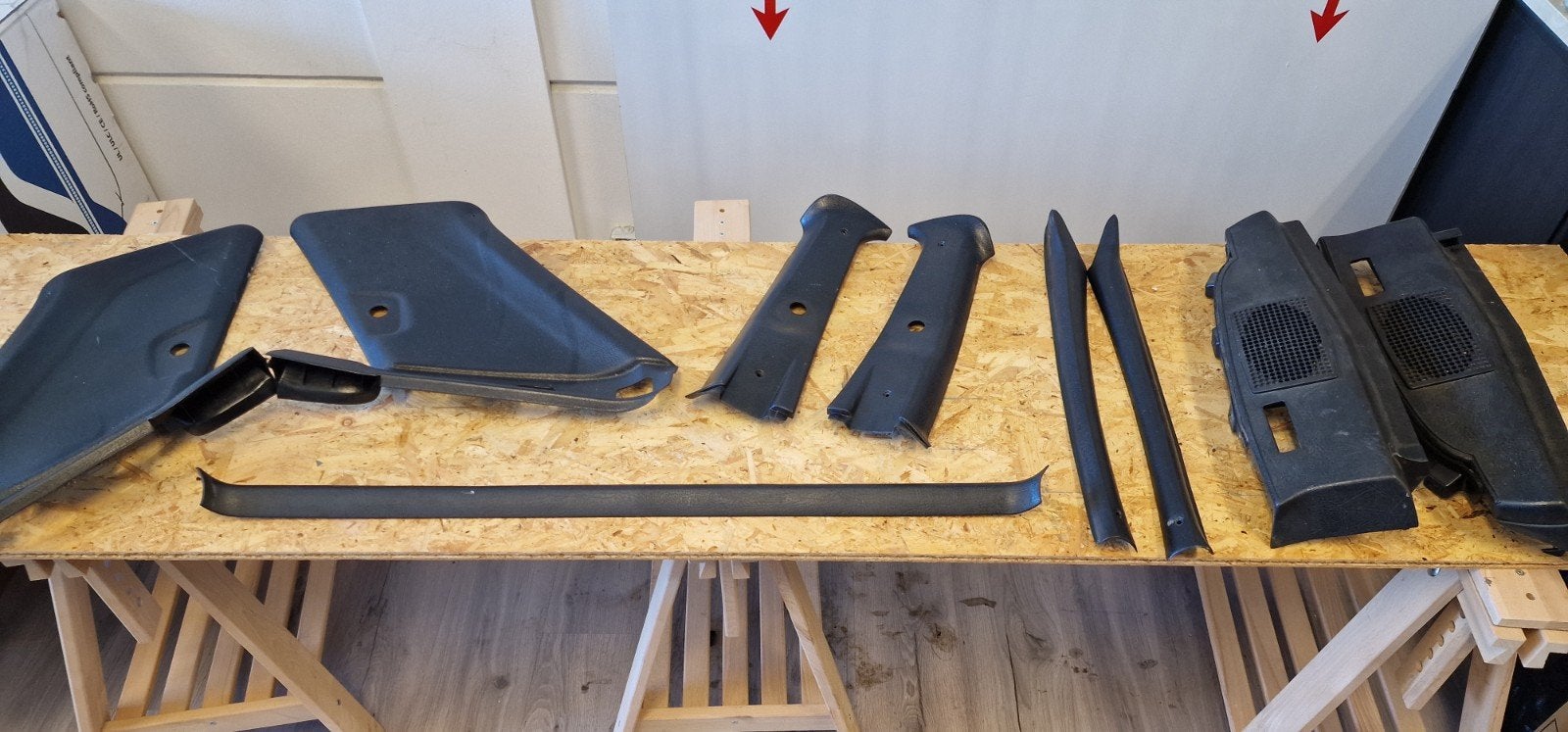 Zwarte A, B en C stijl kappen voor VW Golf MK2, Ophalen of Verzenden, Gebruikt, Volkswagen