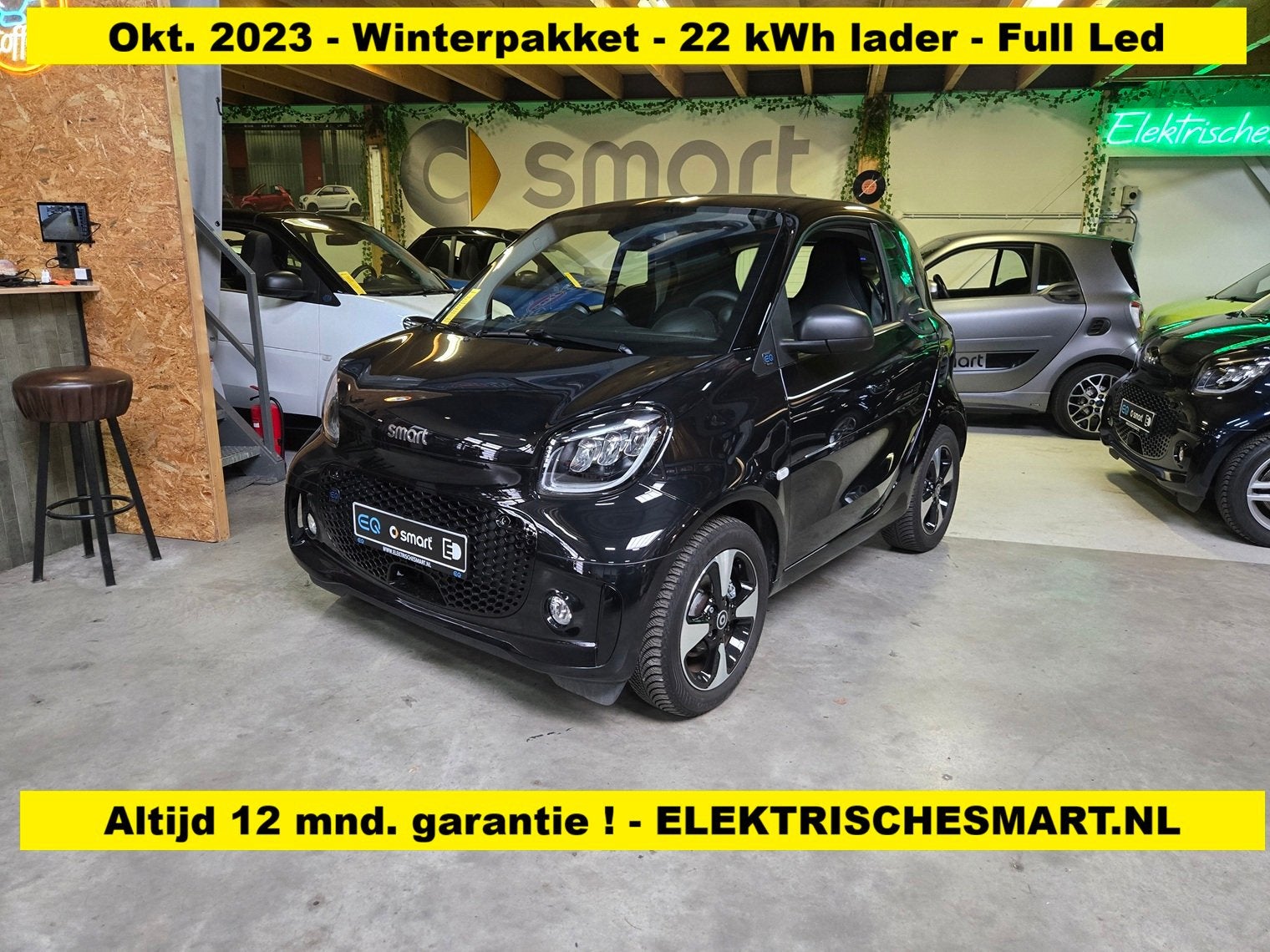 Smart Fortwo EQ Comfort PLUS - 2023 ! - Winterpakket - Full, Auto's, Automaat, Gebruikt, Huisgarantie, Zwart