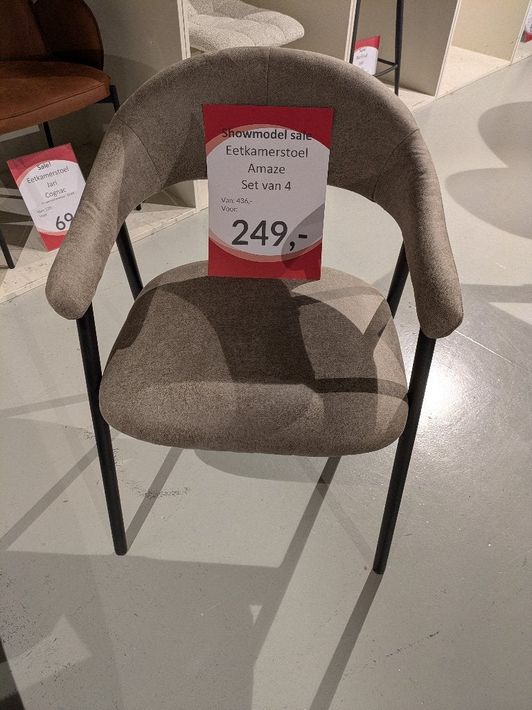 NIEUWE SET EETKAMERSTOELEN STERK AFGEPRIJSD, Huis en Inrichting, Stoelen, Nieuw, Vier, Metaal, Stof, Overige kleuren, Ophalen