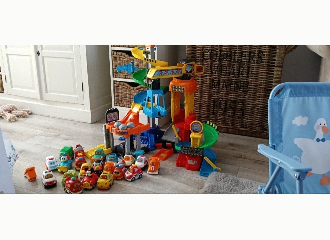 VTech Toet Toet Auto's Grote Bouwplaats met 18 Auto's, Kinderen en Baby's, Ophalen of Verzenden, Zo goed als nieuw, 2 tot 4 jaar
