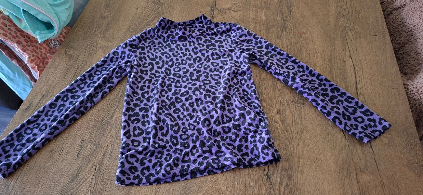 Wibra set paars luipaardprint maat 122-128, Kinderen en Baby's, Meisje, Ophalen of Verzenden, Zo goed als nieuw, Setje