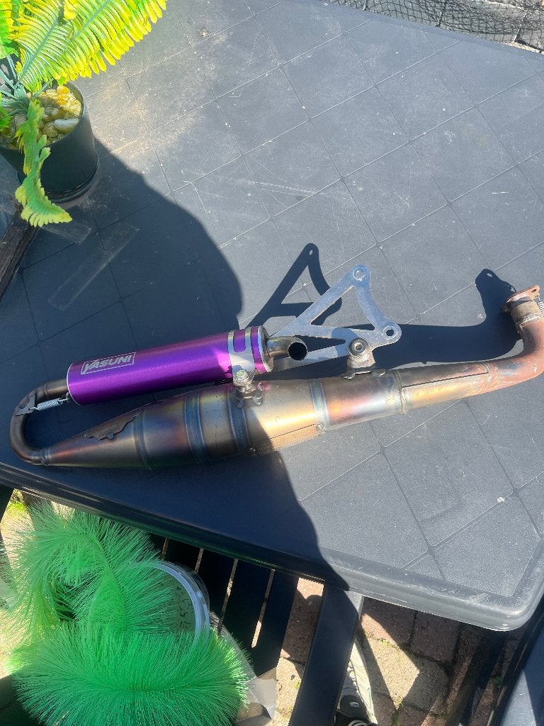 yasuni c16 minarelli zgan, Ophalen of Verzenden, Zo goed als nieuw, Uitlaat, Yamaha