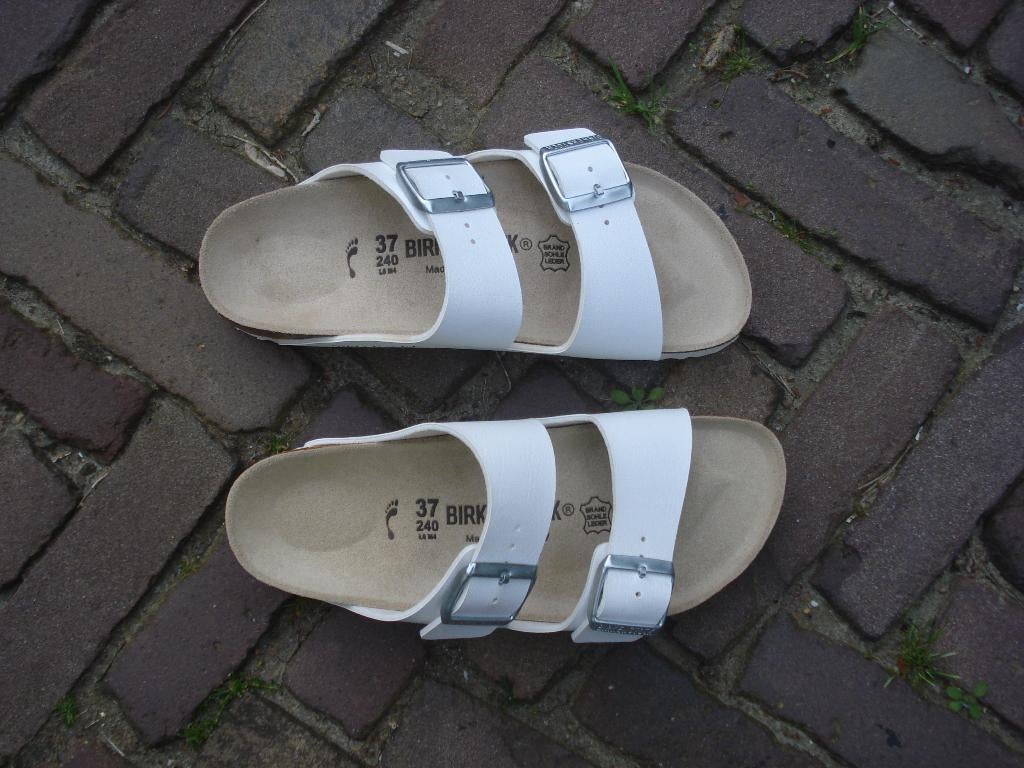 ARIZONA BIRKENSTOCK WIT NIEUW 37 GRATIS VERZENDING PER POST, Slippers, Verzenden, Wit, Nieuw
