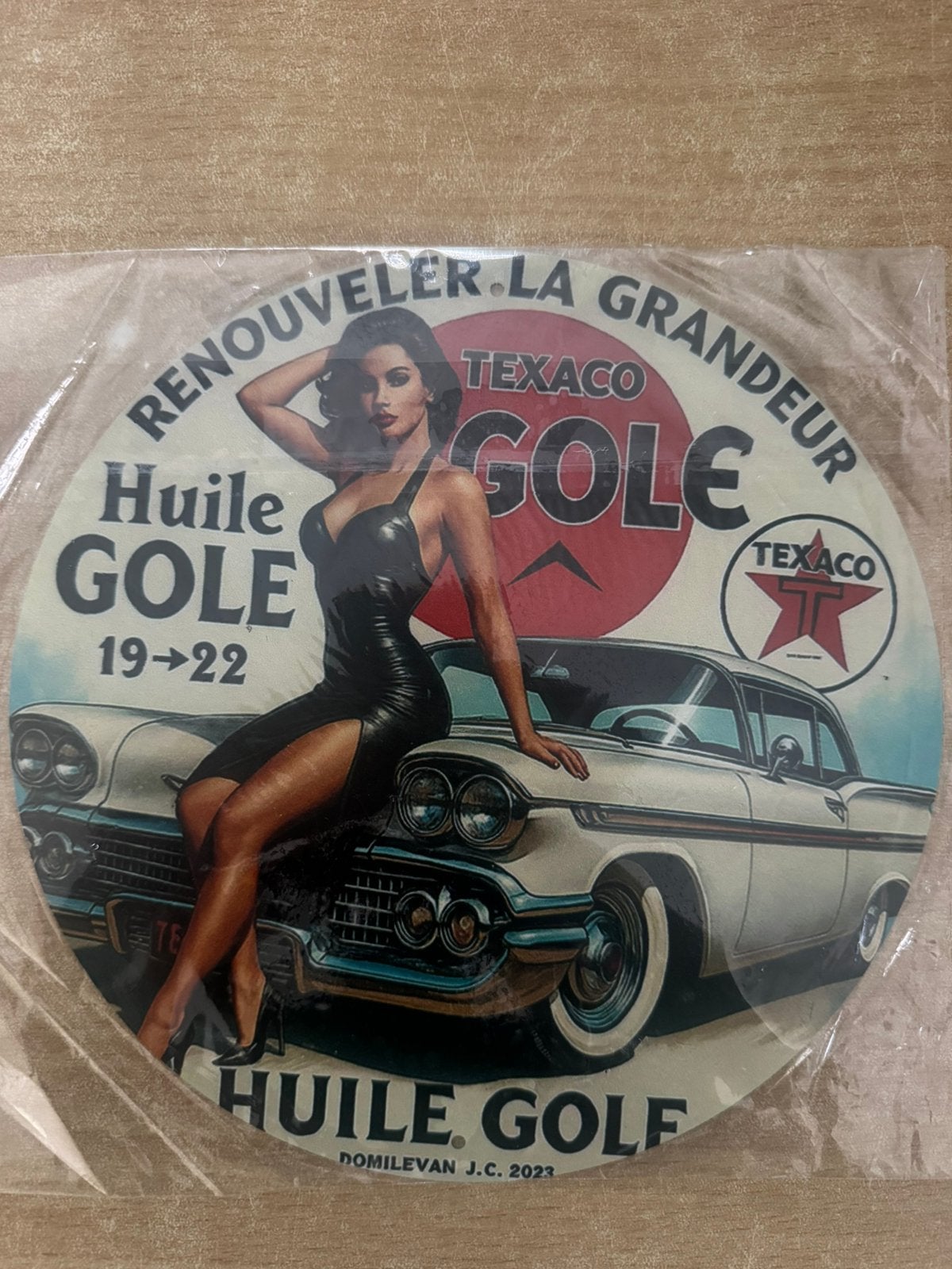 Texaco olie bord reclame bar kroeg mancave overkapping, Ophalen of Verzenden, Nieuw, Reclamebord
