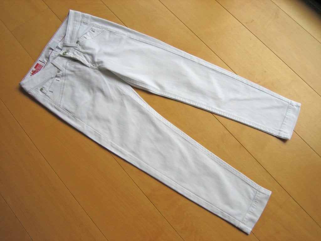Exclusieve, stoere 7/8 witte jeans GIRBAUD maat 29 snazzeys, Maat 38/40 (M), Girbaud, Verzenden, Wit