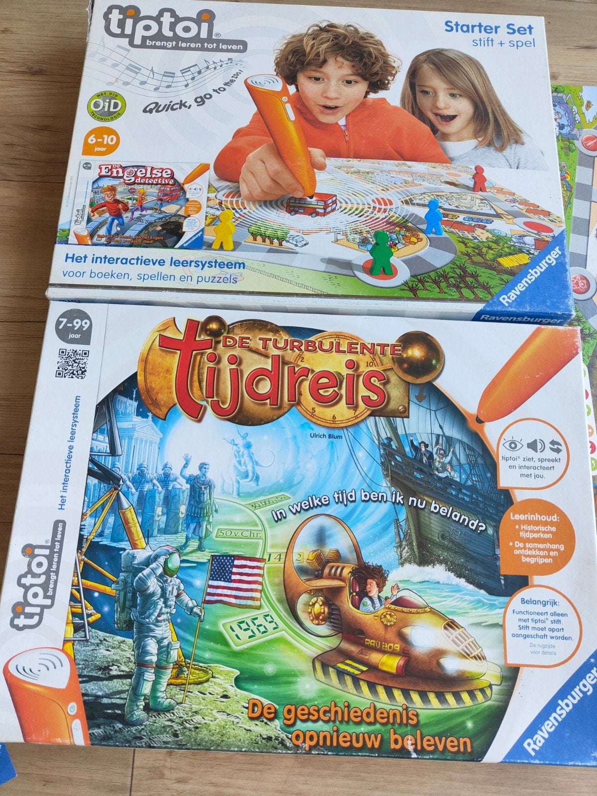 2 x tiptoi De Turbulente Tijdreis + Engelse Detective, Ophalen of Verzenden, Gebruikt