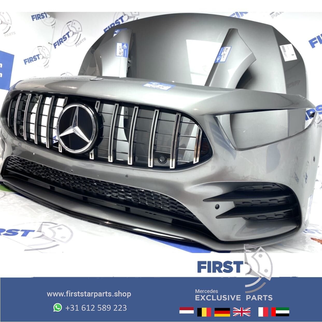 W177 V177 GT A35 AMG LINE VOORKOP BERG GRIJS Mercedes A Klas, Auto-onderdelen, Gebruikt, -, Voor, Ophalen of Verzenden