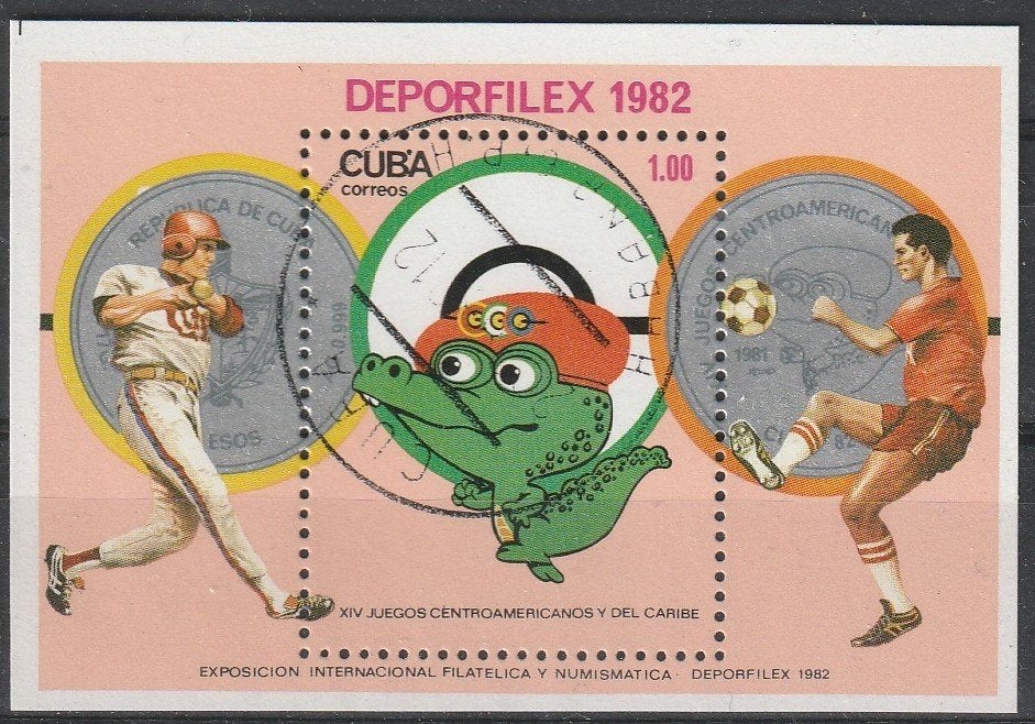 4285. Cuba Blok 73 gest. Postzegeltentoonstelling, Postzegels en Munten, Postzegels | Amerika, Ophalen of Verzenden, Gestempeld