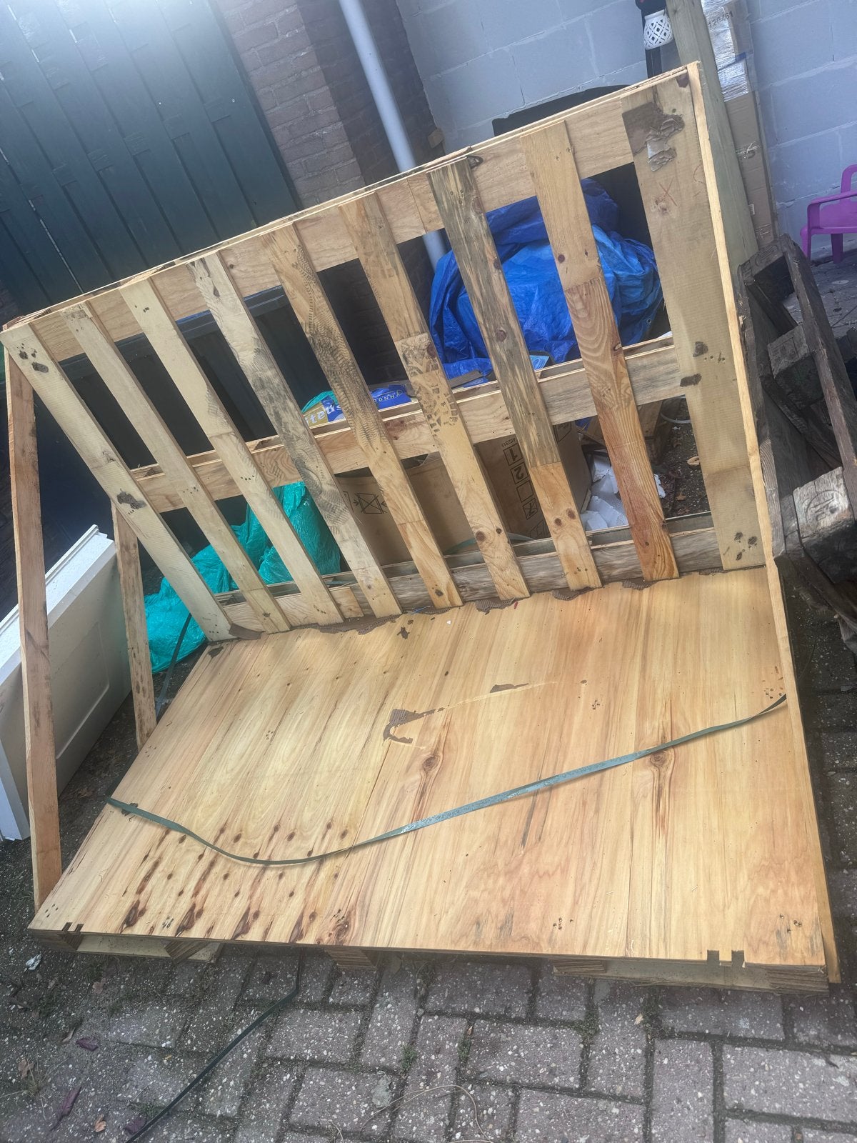 Gratis pallets - diverse maten en condities, Doe-het-zelf en Verbouw, Platen en Panelen, Ophalen, Gebruikt, Hout