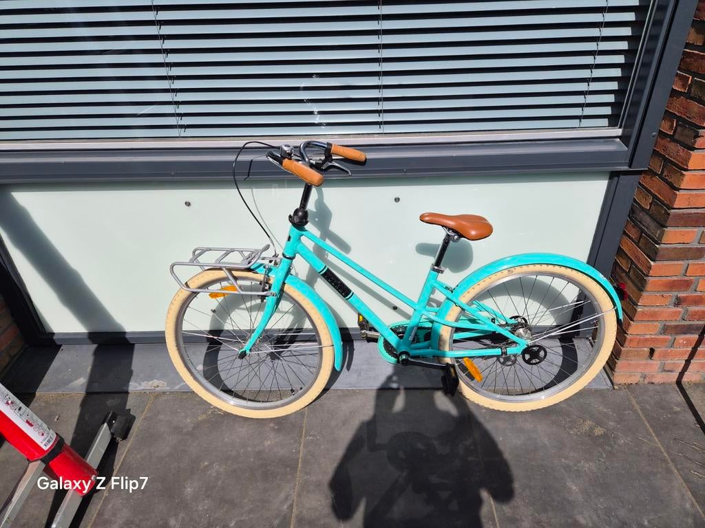 Volare kinderfiets 8 jaar - turquoise, Ophalen, Gebruikt, 20 inch of meer, Volare