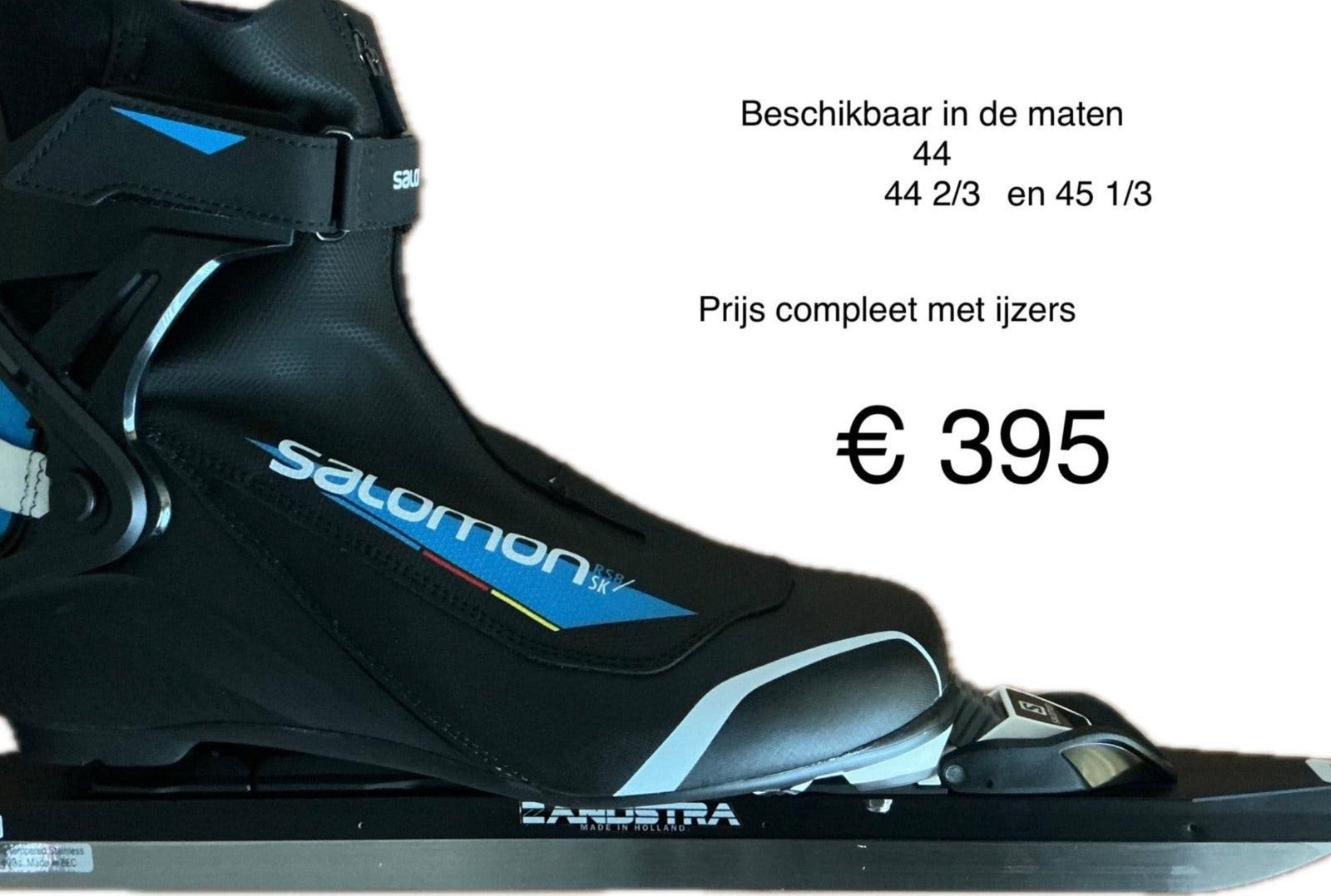 Salomon clicknoren compleet met ijzers maat 44, 44 2/3 en 45, Sport en Fitness, Onbekend, Nieuw, Onbekend, Onbekend