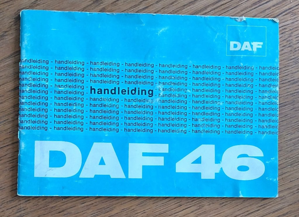 Handleiding DAF 46 (1974), Auto diversen, Ophalen of Verzenden