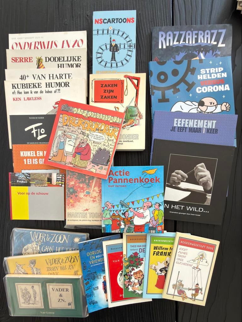 25 strip- en cartoonboeken in quasi Nieuwstaat, Meerdere stripboeken, Ophalen of Verzenden, Zo goed als nieuw
