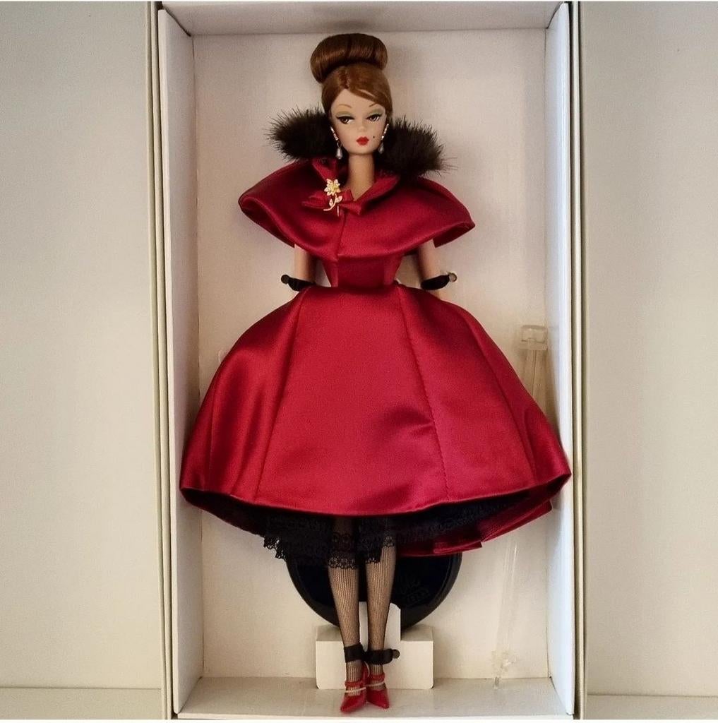 Barbie Silkstone Ravishing In Rouge 2001 NRFB, Verzamelen, Poppen, Nieuw, Fashion Doll, Ophalen of Verzenden