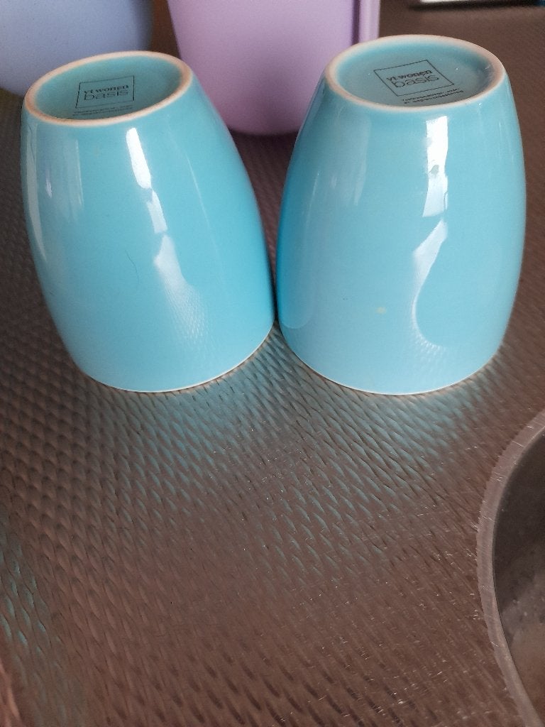 Vt wonen mok 2x licht blauw, Ophalen, Overige merken, Keramiek, Zo goed als nieuw