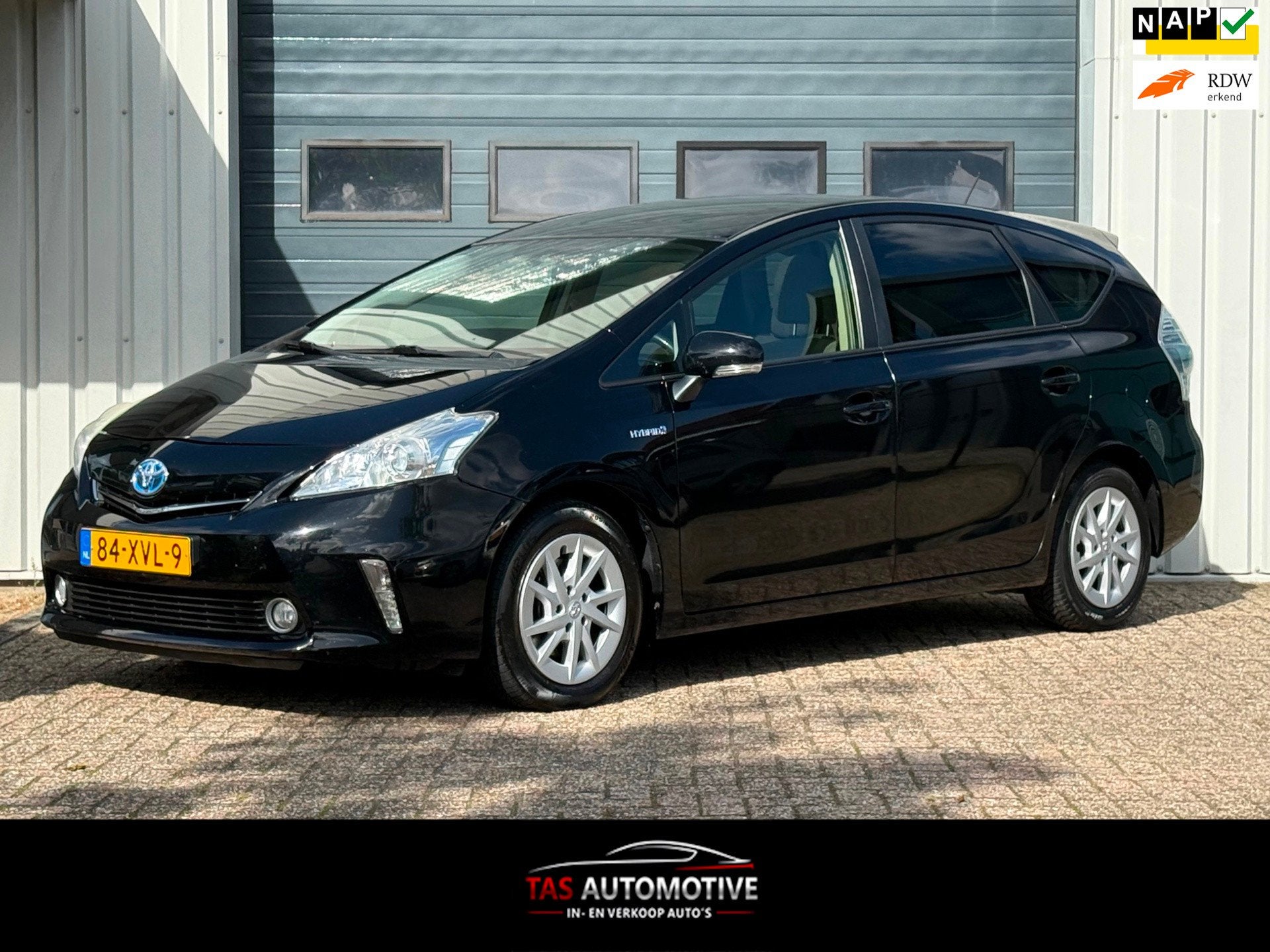 Toyota Prius Wagon 1.8 Aspiration 96g 2e EIG / PANO / CLIMA, Auto's, Gebruikt, 4 cilinders, 7 stoelen, Zwart