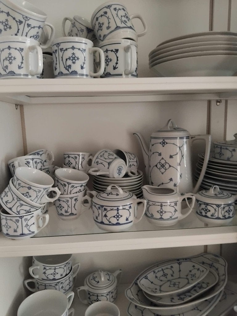 Servies, Ophalen, Zo goed als nieuw, Delftsblauw, Porselein