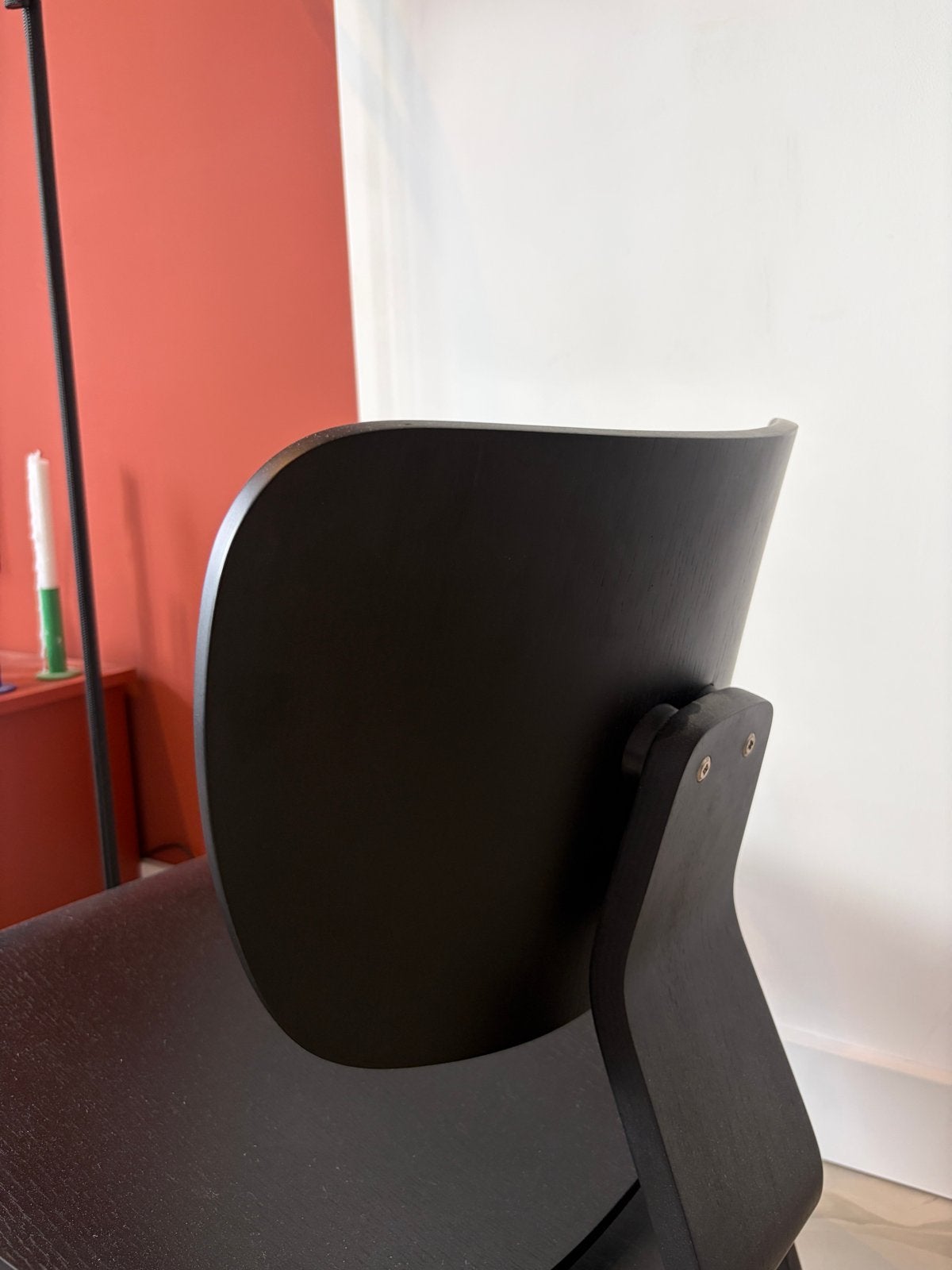 Eames lounge chair LCW design stoel, Zwart, Ophalen of Verzenden, Zo goed als nieuw, Eén