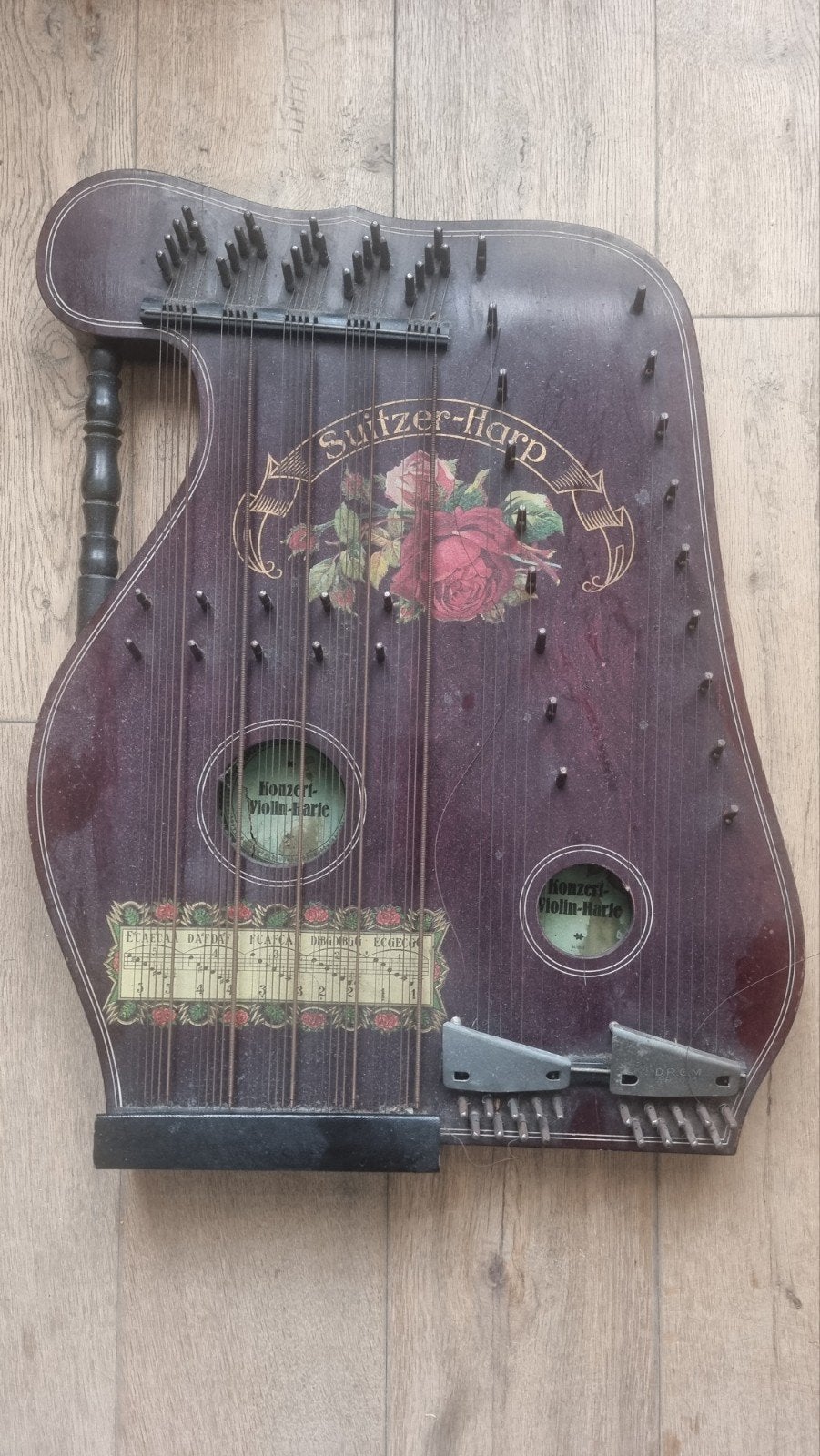 Antieke Switzer-Harp / Konzertzither - Decoratief, Ophalen of Verzenden, Gebruikt