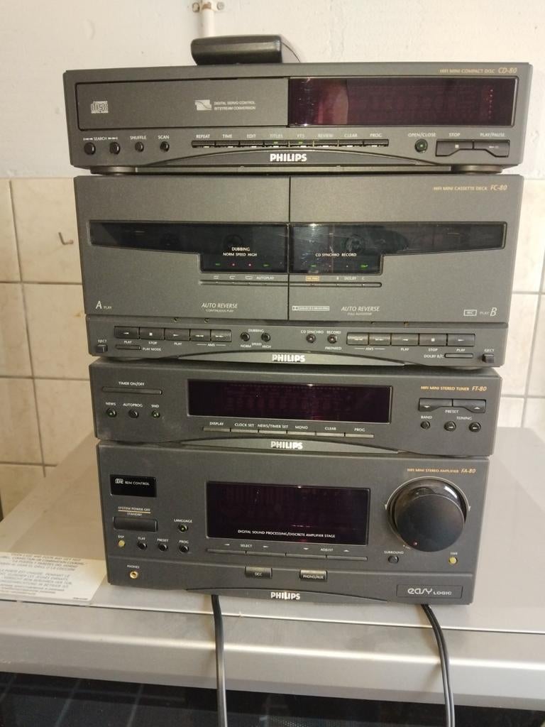 philips easy logic toren, Ophalen, Gebruikt, Cd-speler, Philips