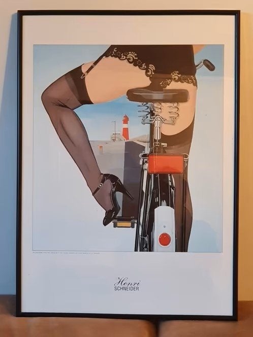 Henri Schneider Breda vrouw op de fiets versie 2 erotiek, Ophalen