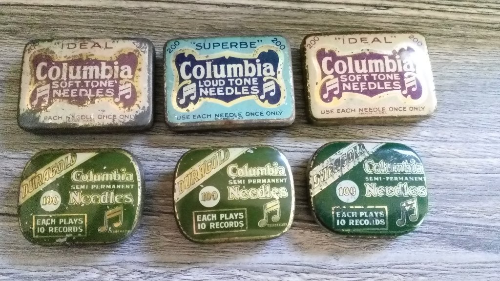 columbia naalden blik, Ophalen of Verzenden, Gebruikt, Overige
