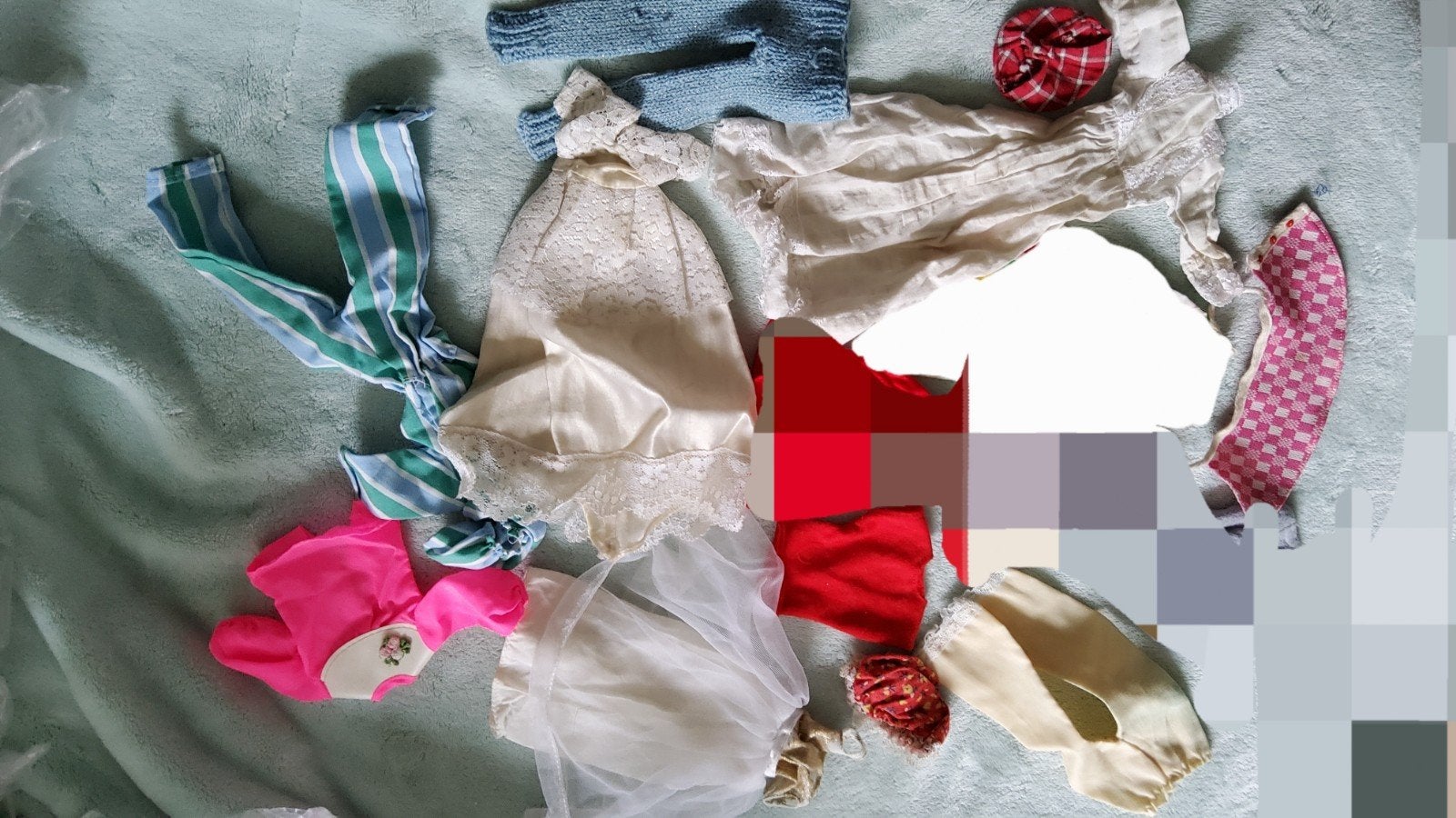 Vintage Barbie Sindy Fleur Tienerpop outfit avondjurk hoed., Ophalen of Verzenden