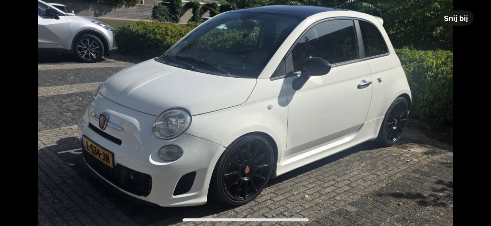Fiat 500 1.4 Abarth 2009 Wit, Auto's, Voorwielaandrijving, 15 km/l, 40 €/maand, 4 cilinders