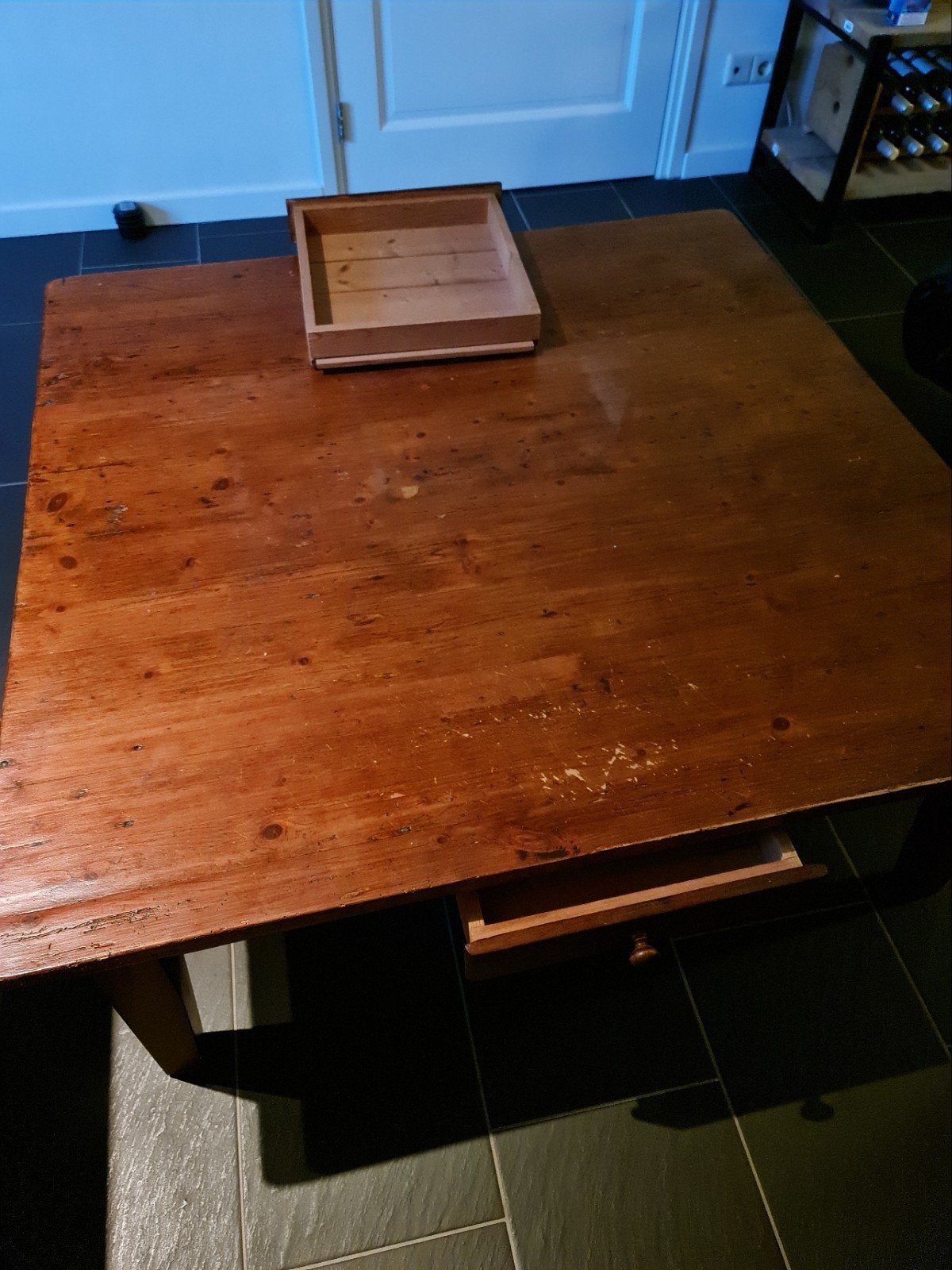 Grote salontafel (gratis), Ophalen, Gebruikt, Vierkant, Minder dan 50 cm