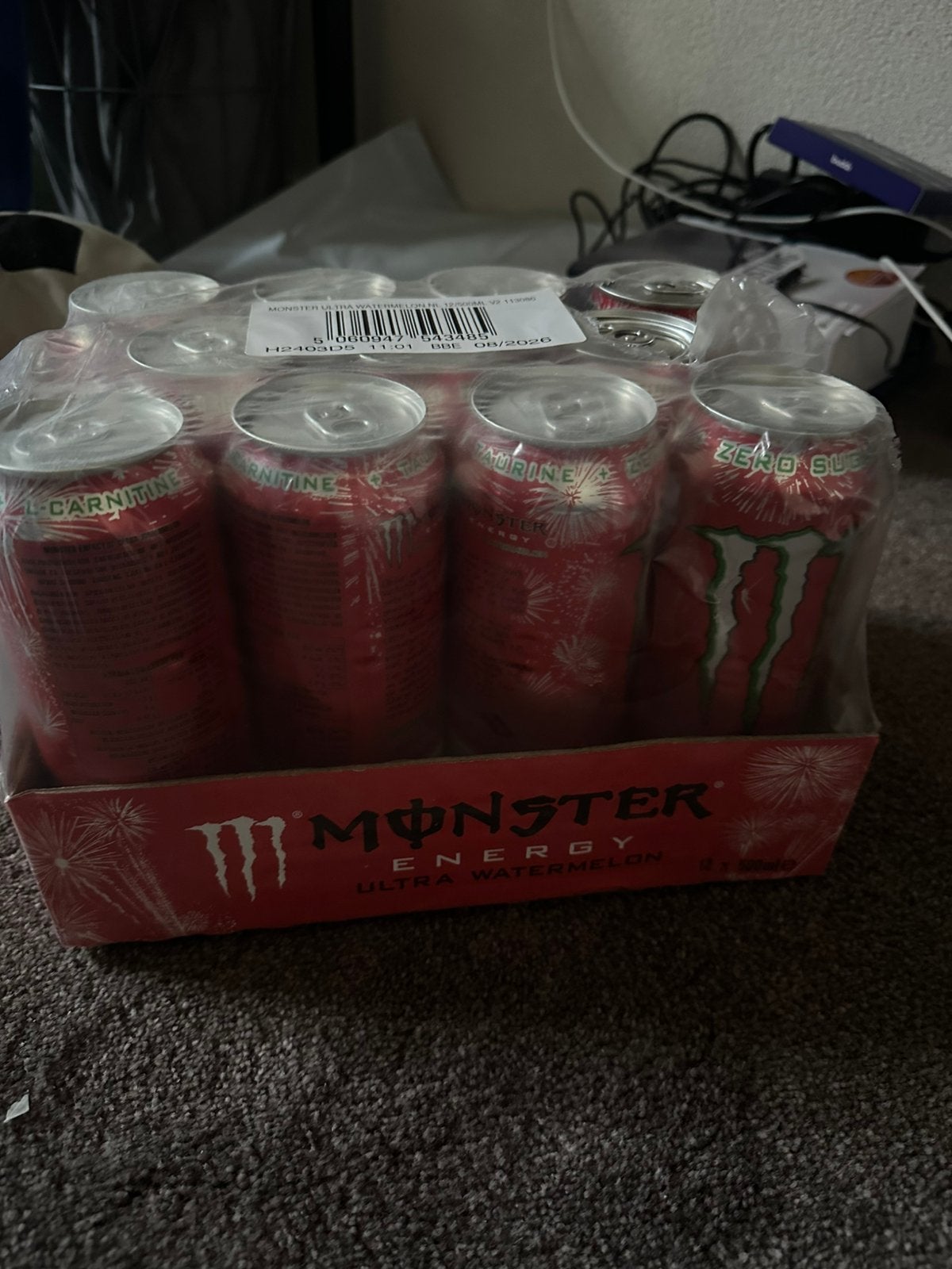 Tray monster energy watermeloen 08/2026, Ophalen of Verzenden