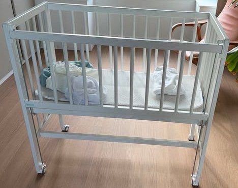 Cosleeper fillikid wit met matras en aerosleep toebehoren, Ophalen, Zo goed als nieuw, Ledikant