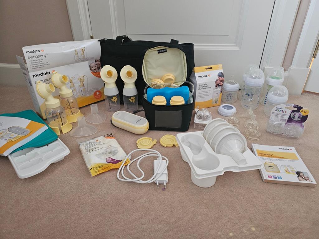 Medela Freestyle Flex borstkolf + Symphony set - compleet, Kinderen en Baby's, Babyvoeding en Toebehoren, Ophalen of Verzenden