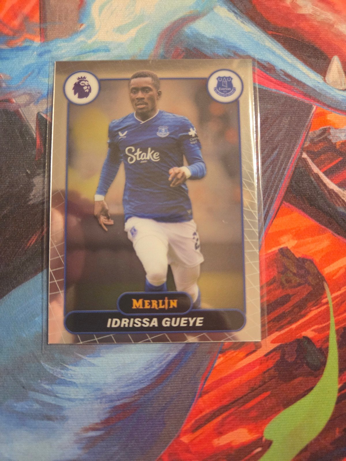 Topps Merlin Idrissa Gueye Voetbal Spelerskaart Everton, Ophalen of Verzenden