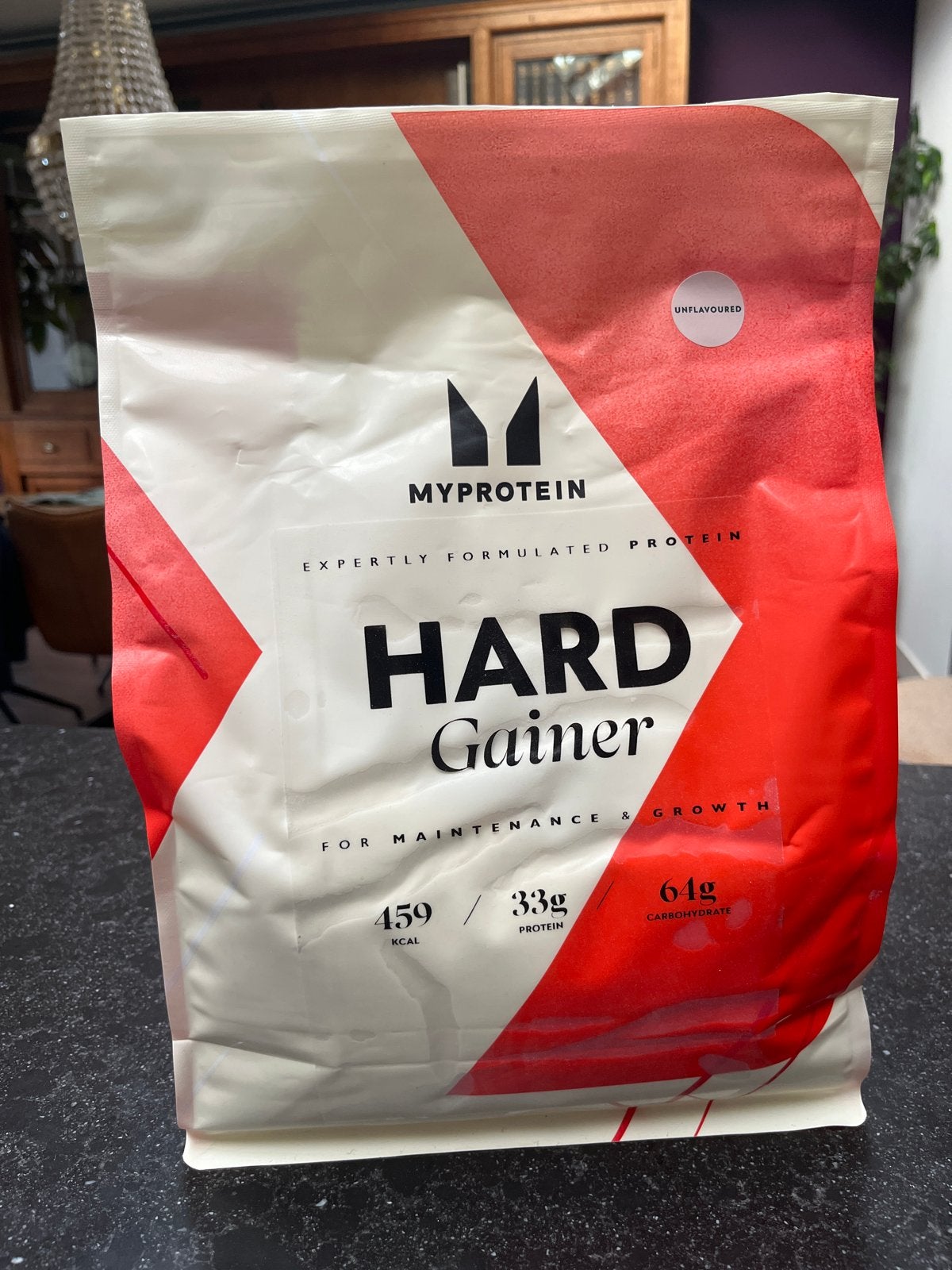 Myprotein Hard Gainer Unflavoured 2.5kg, Sport en Fitness, Ophalen of Verzenden, Zo goed als nieuw, Poeder of Drank