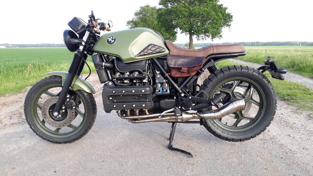 BMW K100 K 100 (K1100) Army scrambler caféracer, 4 cilinders, Particulier, Meer dan 35 kW, Sportuitlaat
