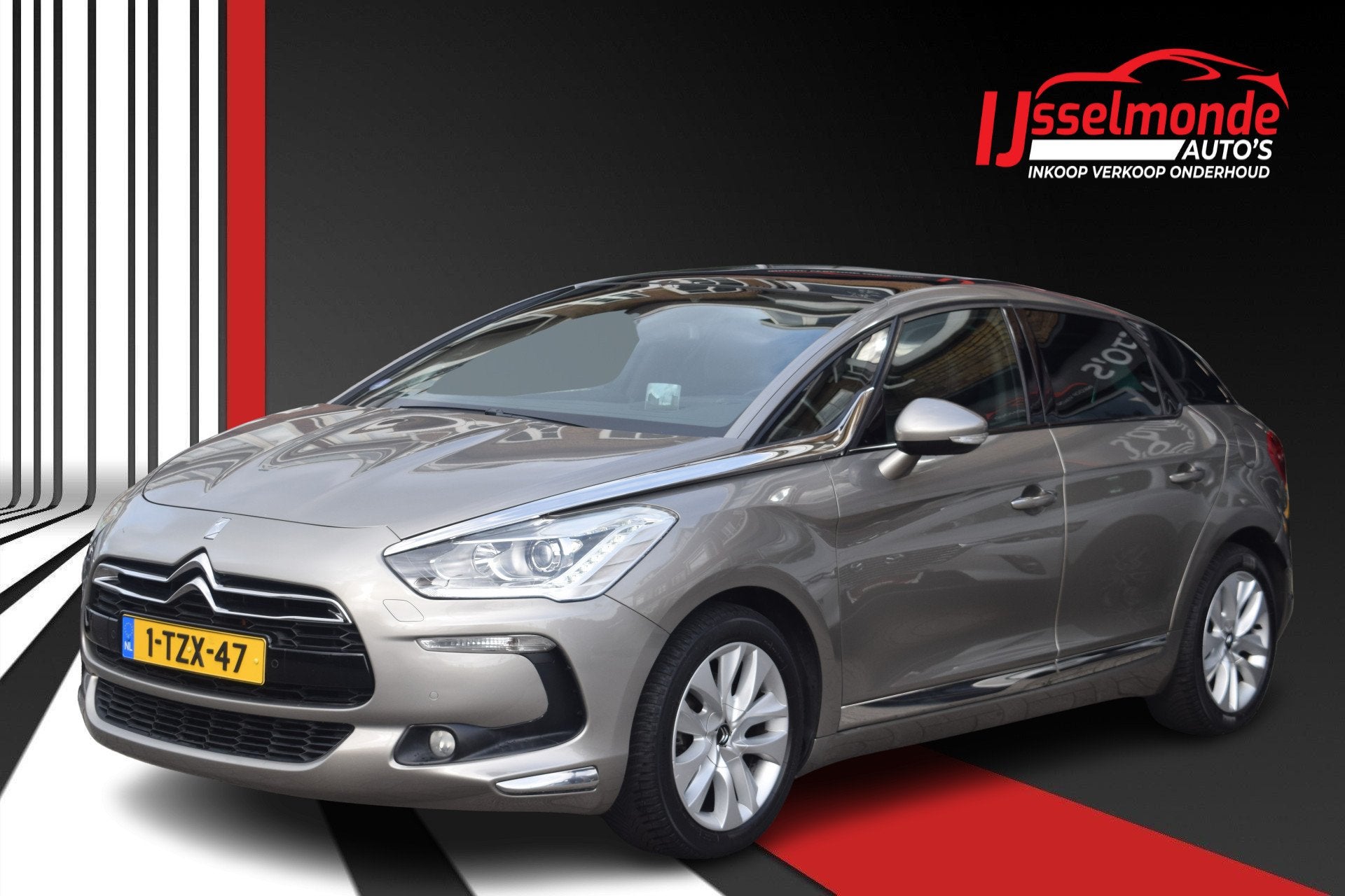 Citroën DS5 1.6 THP Business Executive NL AUTO/AUTOMAAT/LEE, Auto's, Zwart, 1395 kg, 1500 kg, Hatchback